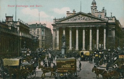 Royal Exchange en Bank, Londen door English Photographer